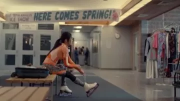 Run Primeknit Tee in Or­ange worn by Jenn Yu (Amanda Chou) in Spinning Out Season 1 Episode 6