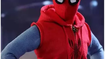 Spider Red & Blue Man Hoodie for Homecoming Fans worn by Peter Parker / Spider-Man (Tom Holland) in Spider-Man: Homecoming