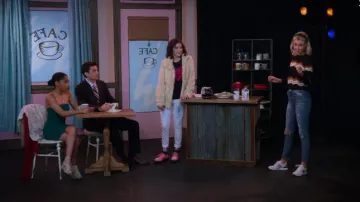 White Sneak­ers worn by Katie Cooper (Isabel May) in Alexa & Katie Season 3 Episode 6