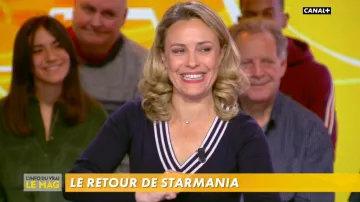 The sweater long sleeve fitted V-neck navy of Isabelle Moreau in The Info of the true 06.01.2020