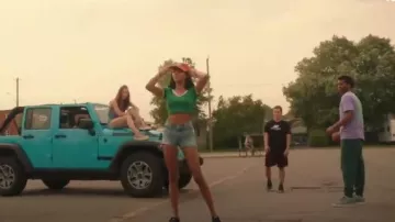 Blue Den­im Short worn by Addy Hanlon (Herizen Guardiola) in Dare Me Season 1 Episode 1