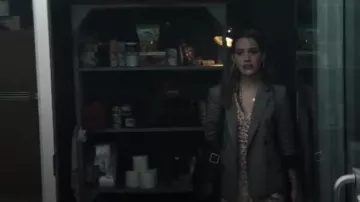 White/Red Dot Print Wrap Dress worn by Love Quinn (Victoria Pedretti) in YOU Season 2 Episode 10