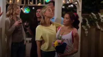 Flamingo printed tank top worn by Alexa Mendoza (Paris Berelc) in Alexa & Katie Season 3 Episode 8