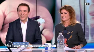 Le pull tigre de Caroline Ithurbide dans William à midi du 07/01/2020