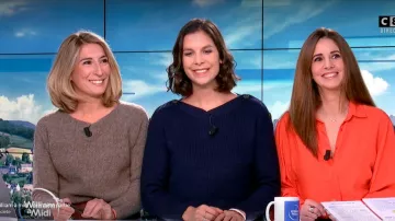 The orange shirt of Caroline Munoz in William noon of the 07/01/2020