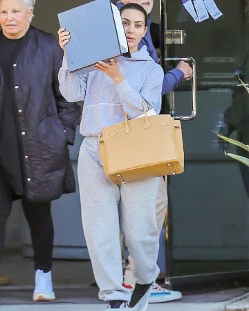 Adidas Yeezy 700 V3 Aza­el worn by Kim Kardashian in Los Angeles January 6, 2020