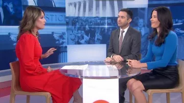 Tory burch Samba Crepe Flare Dress usado por Savannah Guthrie en today january 6, 2020