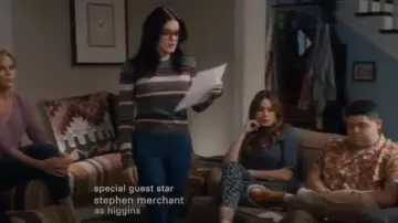 Grey Striped Sweater worn by Alex Dunphy (Ariel Winter) in Modern Family Season 11 Episode 10