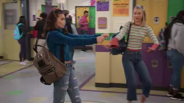 Brown Backpack worn by Alexa Mendoza (Paris Berelc) as seen in Alexa & Katie (Season 3 Episode 4)