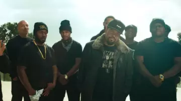 Coat leather aviator Ice Cube in Ice Cube - Sic Them Youngins On 'Em
