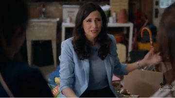 Blue Blazer worn by Delia (Michaela Watkins) in The Unicorn Season 1 Episode 11