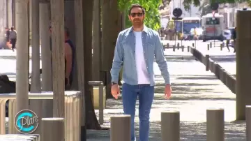 Les lunettes de soleil carrées à la monture couleur écailles de tortue de Camille Combal dans Plan C (émission du 14/06/2019)