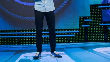 Blue Nike sneakers of Himself - Host (Hasan Minhaj) in Patriot Act with Hasan Minhaj (S03E06)