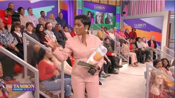 Jonathan Simkhai Pink Leather Jump­suit worn by Tamron Hall on Tamron Hall January 8, 2020