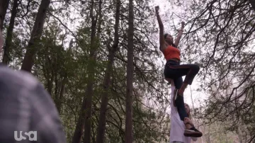 Puma Platform Suede sneakers in black worn by Addy Hanlon (Herizen Guardiola) as seen in Dare Me (S01E03)