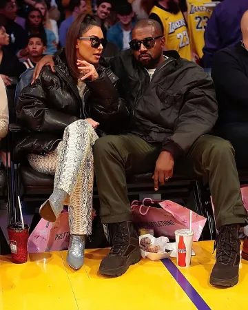 Balenciaga Bot­tines Knife worn by Kim Kardashian Lakers Game January 13, 2020