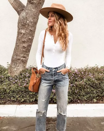 Top White de Lindsay Marcella en la cuenta de Instagram @lindsaymarcella