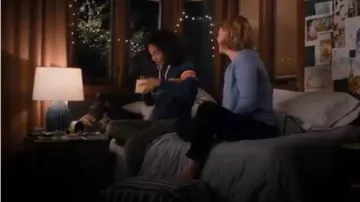 Navy Rainbow Striped Logo Hoodie worn by Angelica Porter-Kennard (Jordan Hull) in The L Word: Generation Q Season 1 Episode 6