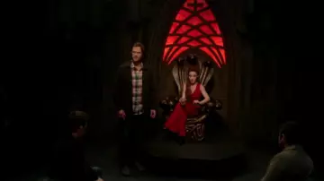Red Jumpsuit worn by Rowena MacLeod (Ruth Connell) in Supernatural Season 15 Episode 8
