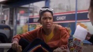 Orange Zip Hoodie worn by Addy Hanlon (Herizen Guardiola) in Dare Me Season 1 Episode 2
