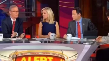 Shoshanna Ot­toman Jacquard Knit Sheath Dress worn by Ainsley Earhardt in Fox & Friends