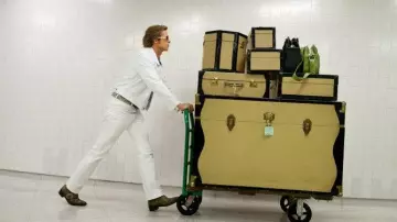 Buckle leather boots worn by Cliff Booth (Brad Pitt) as seen in Once Upon a Time… in Hollywood