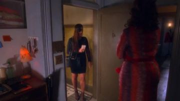 Black Croc Tote Bag worn by Lady Danger (Tia Carrere) in AJ and the Queen Season 1 Episode 2