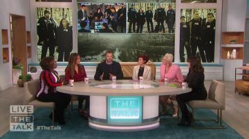 Emporio armani Two-But­ton Stretch Cot­ton Jack­et worn by Sharon Osbourne on The Talk January 14, 2020