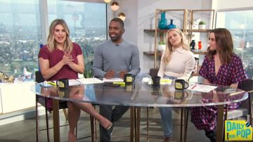 Totême Aviles Point-Col Côtelé Chandail porté par Morgan Stewart aujourd'Hui 14 janvier 2020