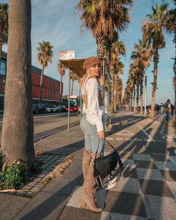 Sac Saddle ultra-matte dior de Romane sur le compte Instagram de @romy