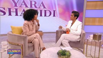 Michael Kors Collection White Wide Leg Pants worn by Tamron Hall on Tamron Hall January 14, 2020