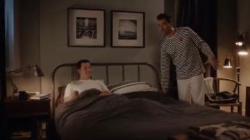 Striped Long-Sleeve Tee worn by David Rose (Daniel Levy) in Schitt's Creek Season 6 Episode 2
