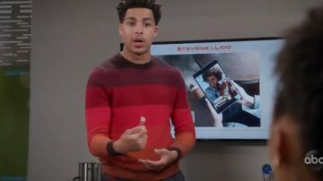 Suéter de algodón usado por Andre Johnson, Jr. (Marcus Scribner) en negro Temporada 6 Episodio 12