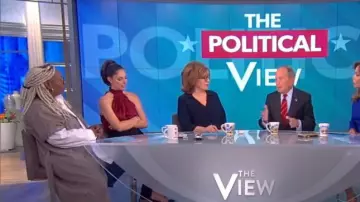 Ramy brook Lori Stretch Silk Hal­ter Top worn by Abby Huntsman on The View January 15, 2019