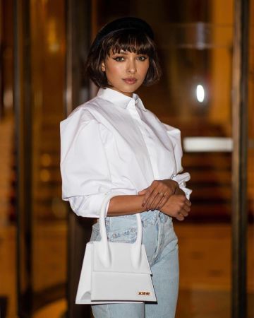 Le sac blanc Jacquemus de Kat Graham sur le compte Instagram de @katgraham