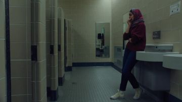 Light yellow zitron Converse Hi Top sneakers worn by Hala Masood (Geraldine Viswanathan) in Hala