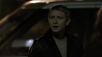 Cable Sweater of Dr. John Watson (Martin Freeman) in Sherlock (S01E01)