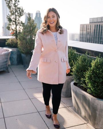 Coats Pink of Caralyn Mirand Koch on the Instagram account @caralynmirand