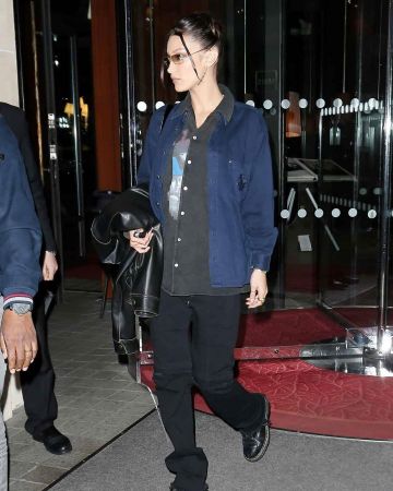 Dr. Martens 1460 Boot worn by Bella Hadid Paris January 16, 2020