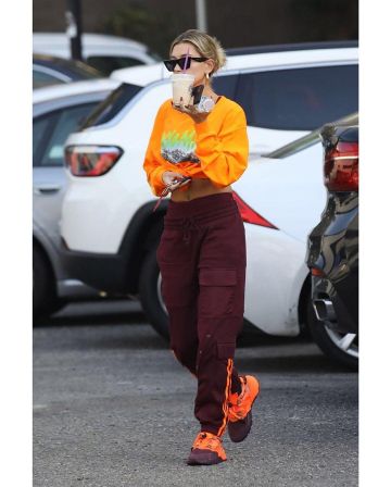 Céline Carré Noir des Lunettes de soleil de Hailey Baldwin sur l'Instagram account @haileybieber 16 janvier 2020