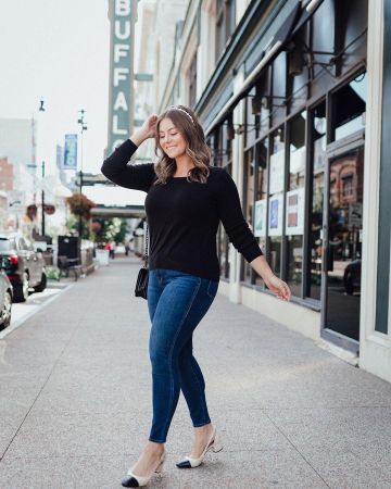 Madewell Skinny Jeans de Caralyn Mirand Koch en la cuenta de Instagram @caralynmirand