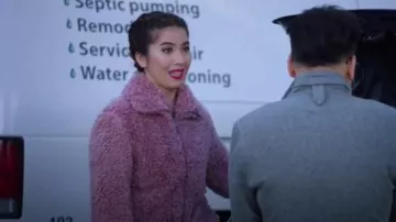 Ted­dy Or Not Bomber Jack­et worn by Cheyenne (Nichole Bloom) in Superstore Season 5 Episode 12