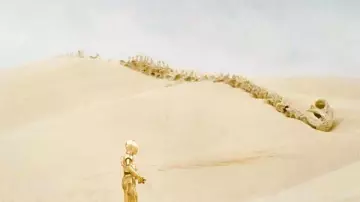 Pieza (original) del esqueleto del dragón krayt en Star Wars