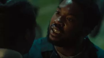 Bleu marine chemise de Blax (Meek Mill) dans le Charme de la Ville des Rois