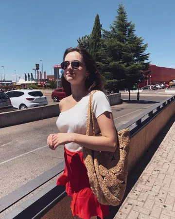 Bolso mango Shopper jute de Silvia Muñoz en la cuenta de Instagram de @silvia_mmb