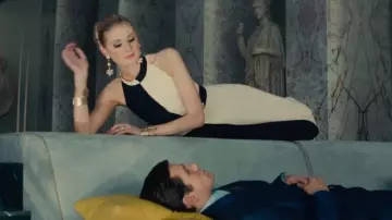 Black and White Dress of Victoria (Elizabeth Debicki) in The Man from U.N.C.L.E.