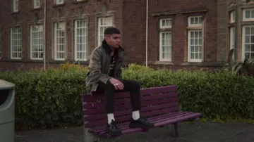 Black Shoes worn by Rahim (Sami Outalbali) in Sex Education (S02E08)