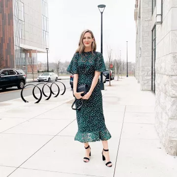 Heels San­dal of Anna Jane Wisniewski on the Instagram account @seeannajane