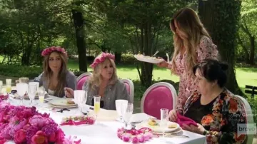 Lip Print Maxi Dress worn by Dolores Catania  in The Real Housewives of New Jersey Season 10 Episode 10