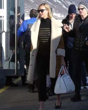 Gafas de sol Dita Tortoiseshell Lancier usadas por Karlie Kloss St. Moritz 17 de enero de 2020